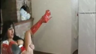 Испански клипчето на галена във ваната спринклера.