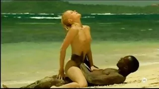 Една seks v bg млада блондинка бяло момиче с черно любовник на плажа - междурасовите